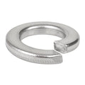 Split Lock Washer, 316 Stainless Steel, Brite, Silver