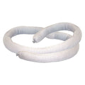 Sorbent Sock, 10 gal, 3 in x 10 ft, Oil, White, 4 PK