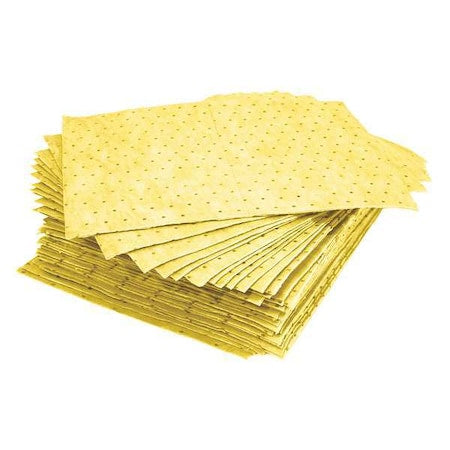 Sorbent Pad, 23 gal, 15 in x 19 in, Universal, Yellow, 100 PK