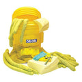 Spill Kit, 78 gal Volume Absorbed per Kit, 95 gal Capacity, Drum, Yellow