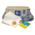 Spill Kit, 16 gal Volume Absorbed per Kit, 20 gal Capacity, Box, Brown