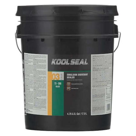 Asphalt Sealer, Pail, Black, 100 sq ft Coverage