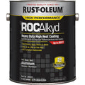 Heat Resistant Coating, High Performance ROCAlkyd, Metal, Solvent, Aluminum, 1 gal, Can