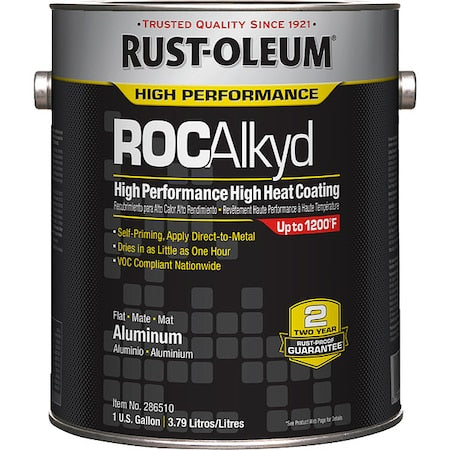Heat Resistant Coating, Aluminum, 1gal, Can