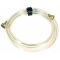 1/2 in ID x 25 ft L Water Hose, PVC Tube, Clear, Brass x Brass Fitting