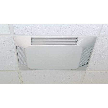 8 in Square 4-Way Adjustable Diffuser, White