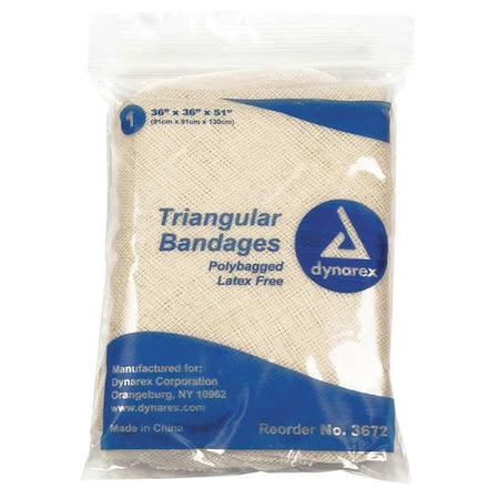 Triangular Bandage, 36in W x 51in L, PK12