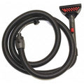 Vacuum Hose, 120 in L, Plastic, Black