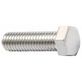 18-8, 1/4"-20 Hex Head Cap Screw, Plain Stainless Steel, 1/2 in L, 50 PK