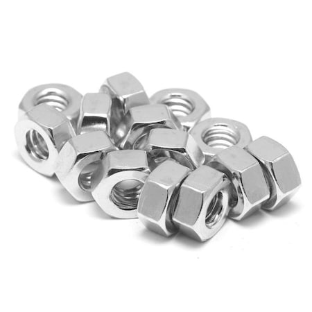Heavy Hex Nut, 1"-8, 18-8 Stainless Steel, Not Graded, Advanced Corrosion Resistance, 63/64 in Ht