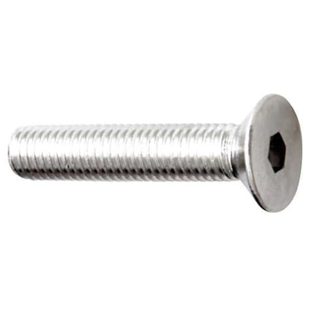 3/8"-16 Socket Head Cap Screw, Flat, NL-19 18-8 Stainless Steel, 1-1/2 in Length, 10 PK