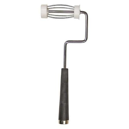 Paint Roller Frame, 5 Wire Cage, Plastic Handle, 4" Rollers