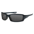 M6A, Safety Glasses, Anti-Scratch, Gray Lens, Black Frame, Full-Frame