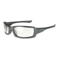 M6A, Safety Glasses, Anti-Scratch, Light Gray Lens, Gray Frame, Full-Frame