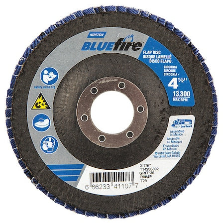 Flap Disc, 13, 300 rpm, Fiberglass, PK2