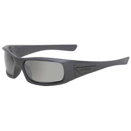 5B, Safety Glasses, Anti-Fog, Anti-Scratch, Chemical-Resistant, Gray Mirror Lens, Gray Frame