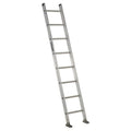 8 ft. Overall H, Straight Ladder, Aluminum, 8 Steps, Natural Finish, 300 lb Load Capacity