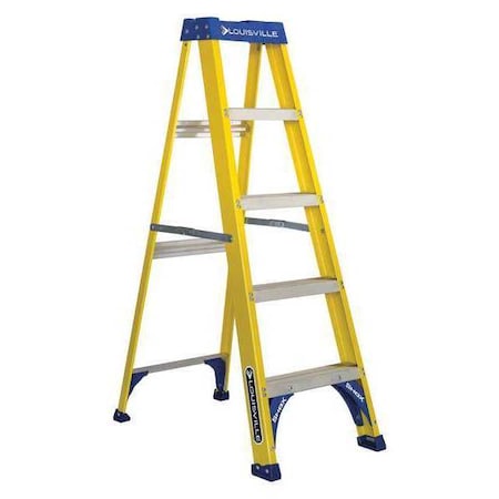 5 ft Fiberglass Stepladder, 250 lb Capacity
