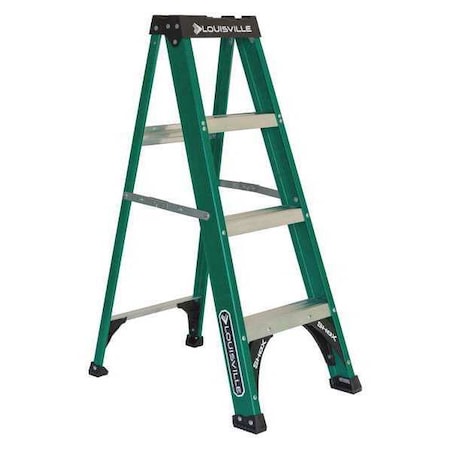 4 ft Fiberglass Stepladder, 225 lb Capacity