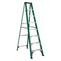 8 ft Fiberglass Stepladder, 225 lb Capacity