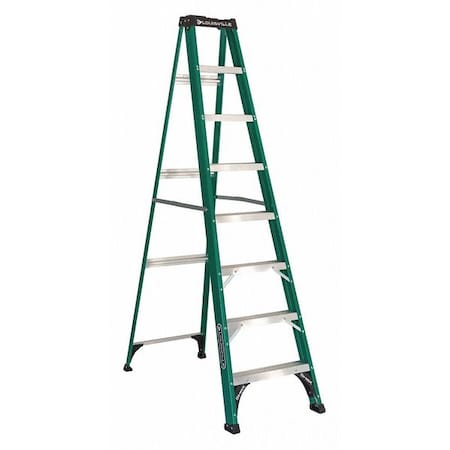 8 ft Fiberglass Stepladder, 225 lb Capacity