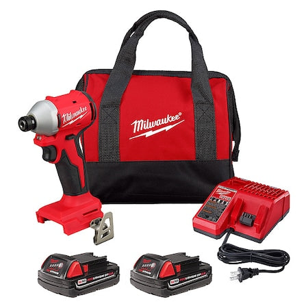 M18 Compact Brushless 1/4" Hex Impact Driver Kit