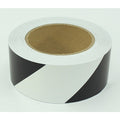 Floor Marking Tape, 2", Striped, Blk/Wht