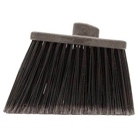 Med-Duty Angle Broom Head, 12", Brn, PK12
