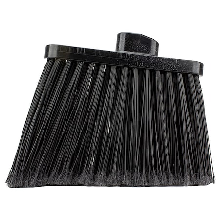 Med-Duty Angle Broom Head, 12", Blk, PK12