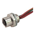 Receptacle,D Key,Fem,2 Pole,1/4"",18 AWG
