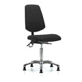 Ergonomic Chair, No Arms, 21-1/2" to 29" Height, Black