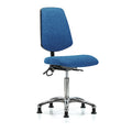 Ergonomic Chair, No Arms, 21-1/2" to 29" Height, Blue