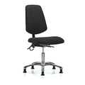 Ergonomic Chair, No Arms, 19" to 24" Height, Black