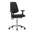 Ergonomic Chair, Adjustable Arms, 21-1/2" to 29" Height, Black