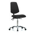 Ergonomic Chair, No Arms, 21-1/2" to 29" Height, Black