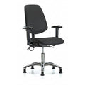 ESD Task Chair, Adjustable Arms, 19" to 24" Height, Black