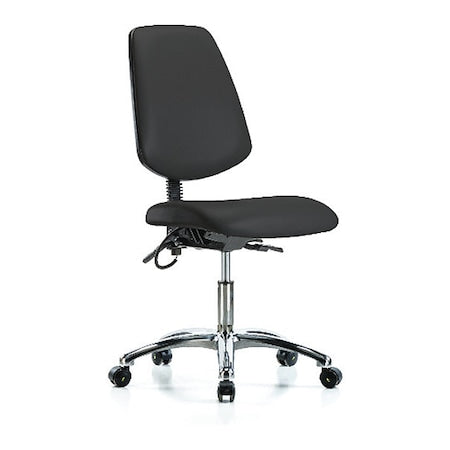ESD Task Chair, No Arms, 19" to 24" Height, Black