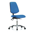 ESD Task Chair, No Arms, 19" to 24" Height, Blue