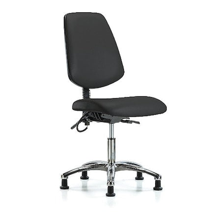 ESD Task Chair, No Arms, 19" to 24" Height, Black