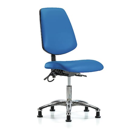 ESD Task Chair, No Arms, 19" to 24" Height, Blue