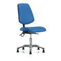 ESD Task Chair, No Arms, 19" to 24" Height, Blue