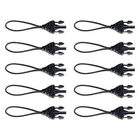 Loop Connector, Black, Universal, PK10