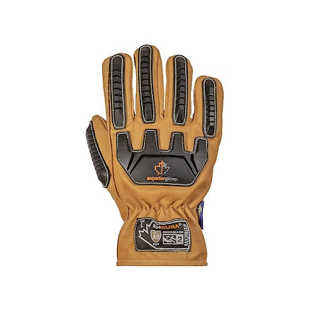 Work Gloves, Drivers, M, Leather, PR