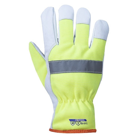 Hi-Viz Cut-Resistant Drivers, Hi-Viz Green, XL, 1 PR