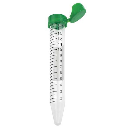 Centrifuge Tube, 15mL, Flip-Top, Bag, PK500