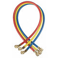 Manifold Hose Set,72 In,Red,Yellow,Blue