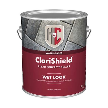 Concrete Dustproofer Floor Sealer, Gloss Finish, Clear, Water Base