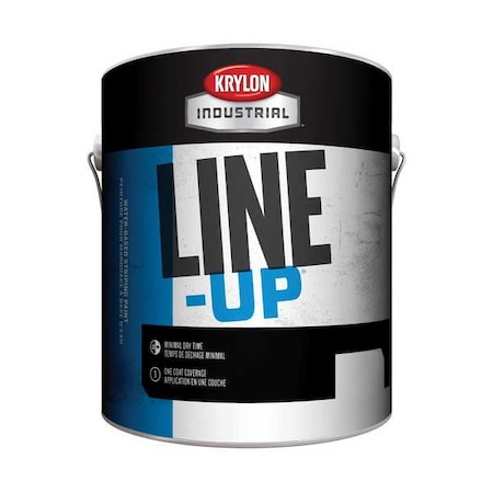 Pavement Striping Paint, 1 gal., Parking Lot White, Water -Based