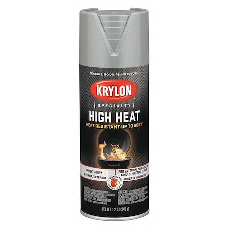 Metallic Spray Paint, Aluminum, Metallic, Solvent, 12 oz