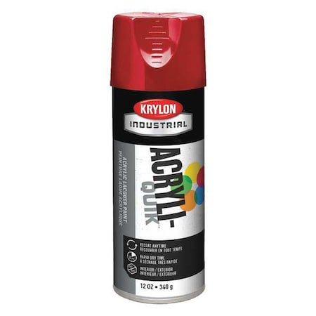 Spray Paint, Banner Red, Gloss, Solvent, 12 oz